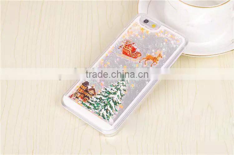 Fashion Liquid Bling Crystal Christmas Tree Snowflake Case for Samsung & iPhone 3D Phone Case