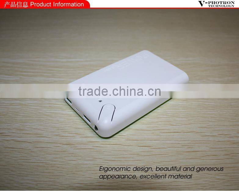 2015 The newest high quality power bank 13000mah for external battery with led indicator