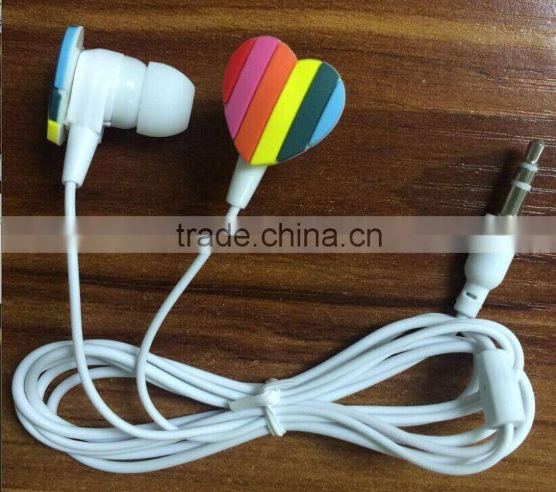 3D earphone with embossed logo for promotion