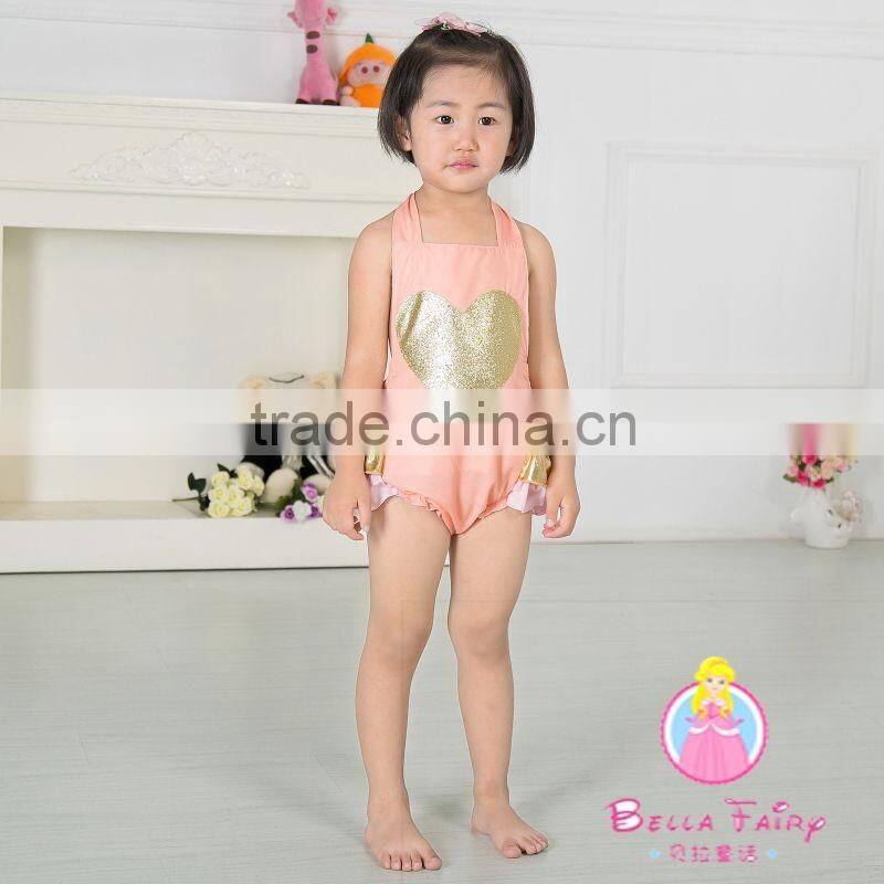 2016 adorable wholesale high quality Sequin bubble rompers
