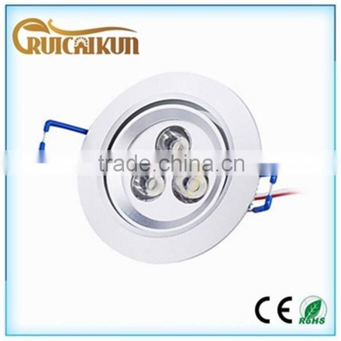 chinese import sites ce rohs 3w epistar dimmable downlight led