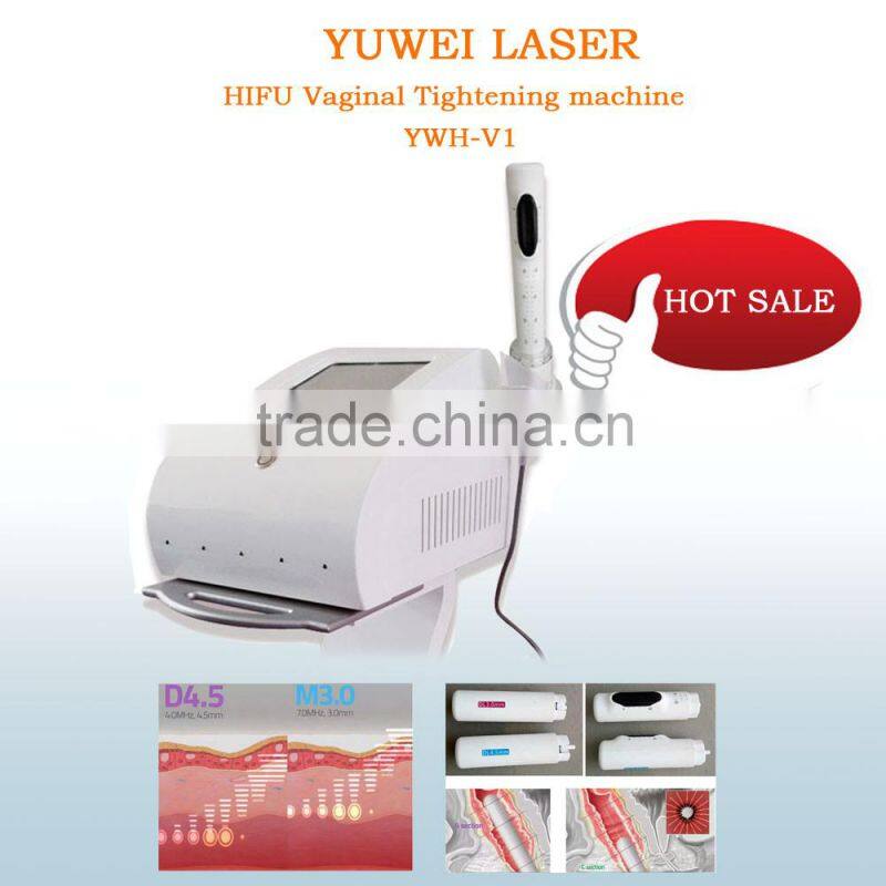 Newest 360 rotation emission vaginal HIFU high intensity focused ultrasound system your privacy protection vigina tightening