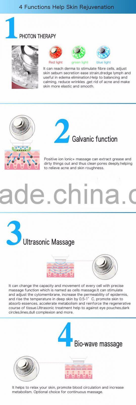 Oem Skin Care Facial Tools Face And Body Ultrasonic Beauty Slimming Massager Equipment With Ce Rohs