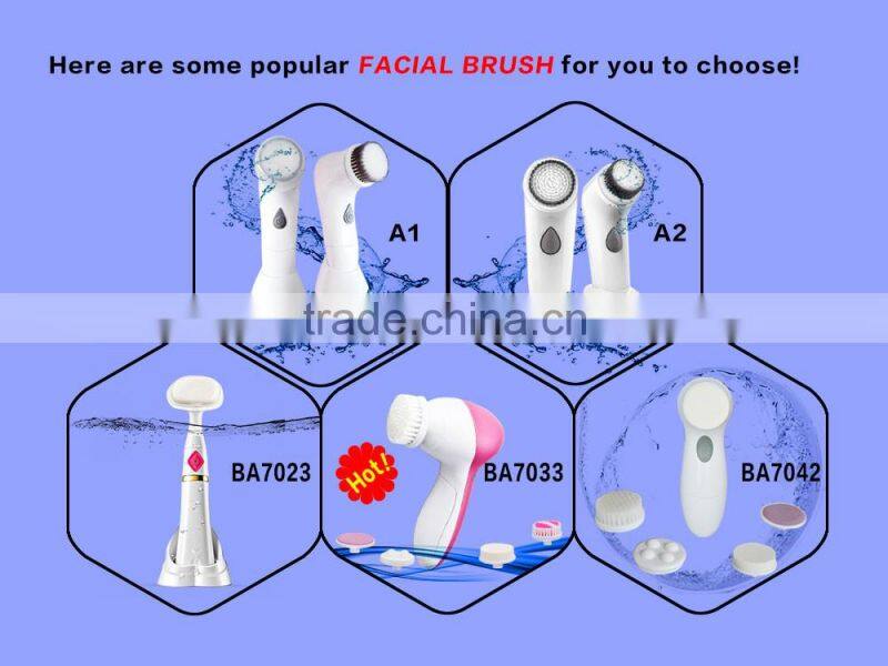 2017 Latest Waterproof Sonic Vibrating Rechargeable Facial Cleansing Brush