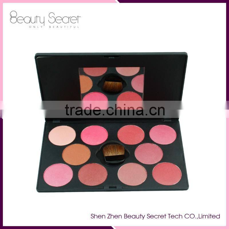 Top sale 10 colors Cosmetic Blusher Set Makeup Blush Palette