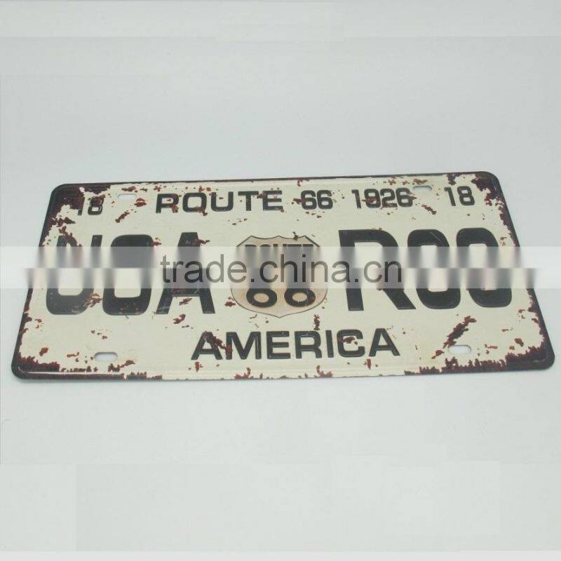 China wholesale metal tinplate advertising board door plate