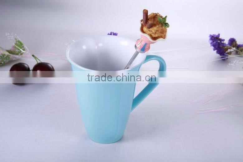 New Durable Stackable Plastic Mug Set, BPA Free,Plastic Mugs with Handles Melamine Cups, moscow mule mug 100% copper