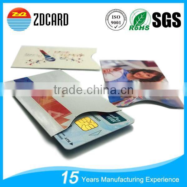 Aluminium Safety RFID Blocking Sleeve For Business/ID Card