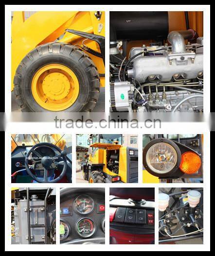 2015 new condition agriculture machinery small scale front end loader with famous engine