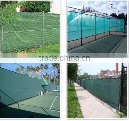 HDPE tennis court privacy fence screen with copper or alumiinium grommets outdoor plastic enclosure net with UV