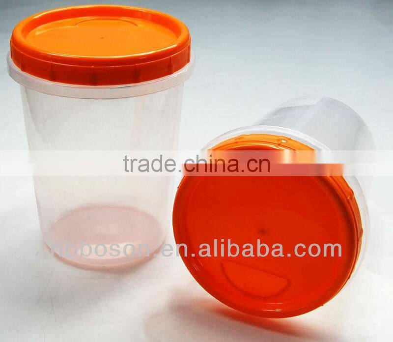 2pk 900ml easy pack plastic storage container,cylindrical storage container