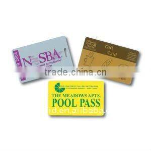 Smart transparent pvc booking card for hotel