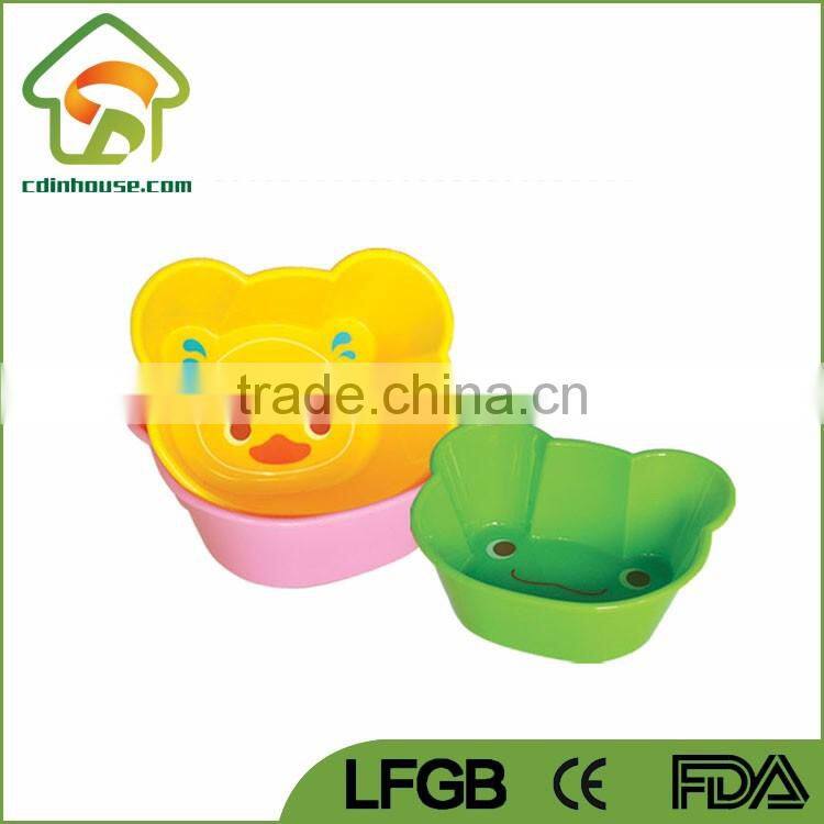 Promotion Cartoon Animal Small Plastic Children Kids Bowl
