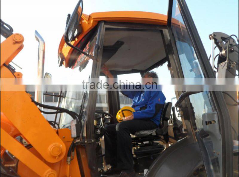 Hydraulic Polit control EVERUN 4WD backhoe loader for sale