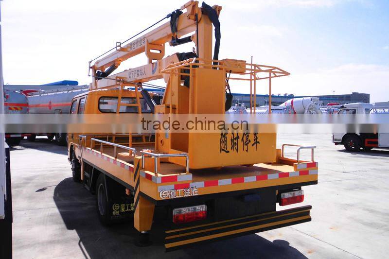 4x2 Dongfeng Double Cab Overhead Working Truck