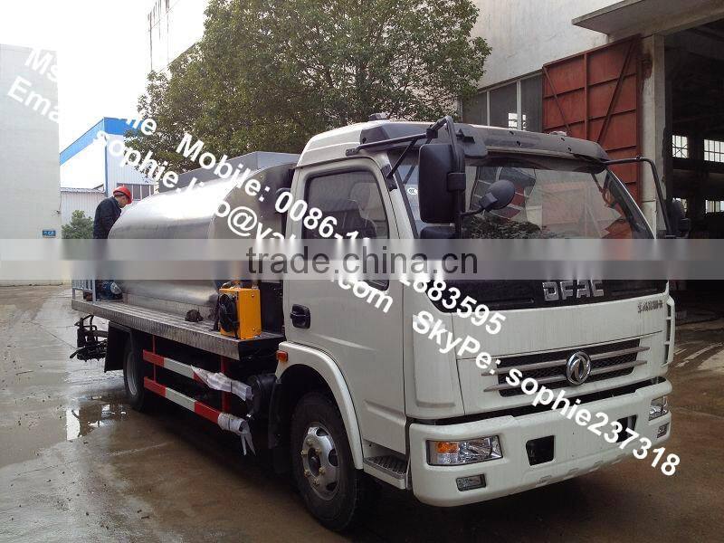 dongfeng 6t heated bitumen truck, bitumen sprayer truck,bitumen tanker truck