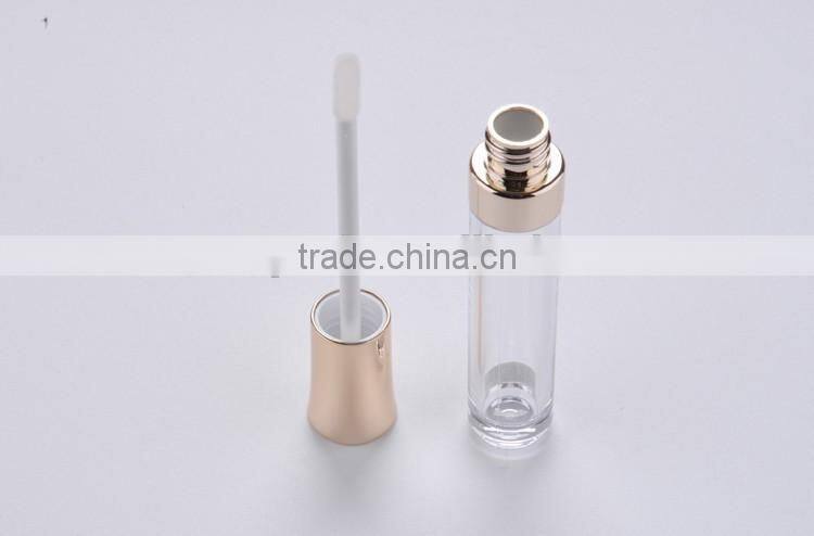 gold cap and collar lipgloss tube containers