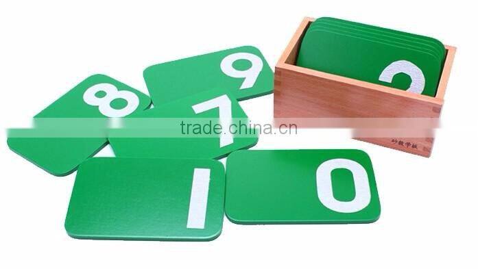 Baby Toy Montessori Math toys Sandpaper Number with Box