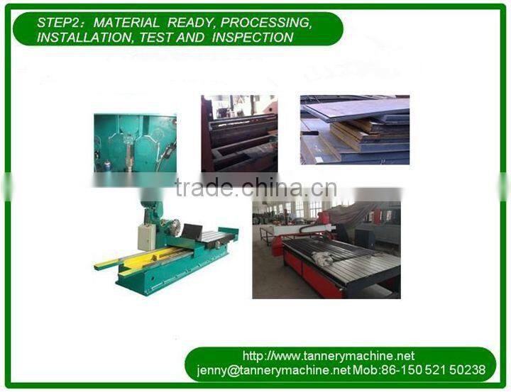 Italy quality 3200mm cow leather double blade or double felt sammying and setting out machine