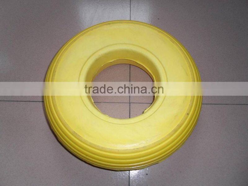 solid pu foam rubber wheel