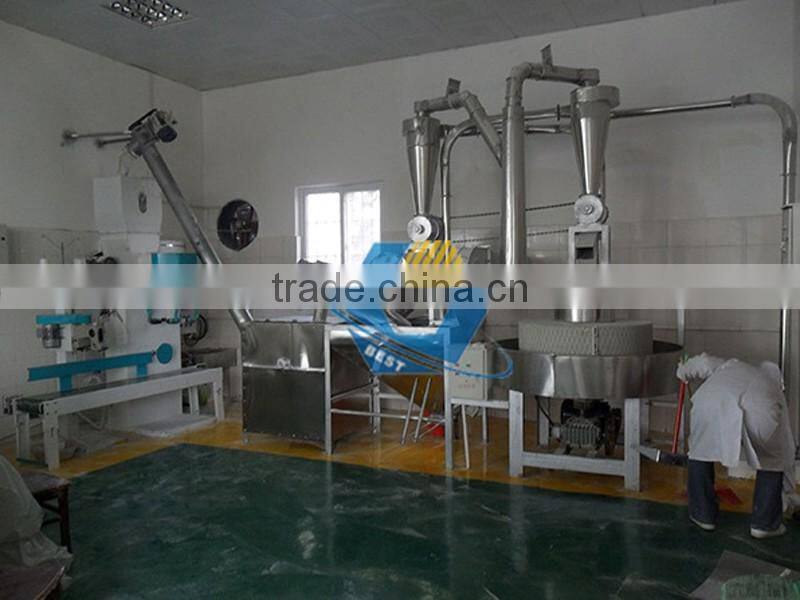 Natural high nutrition value wheat flour automatic stone mill for sale