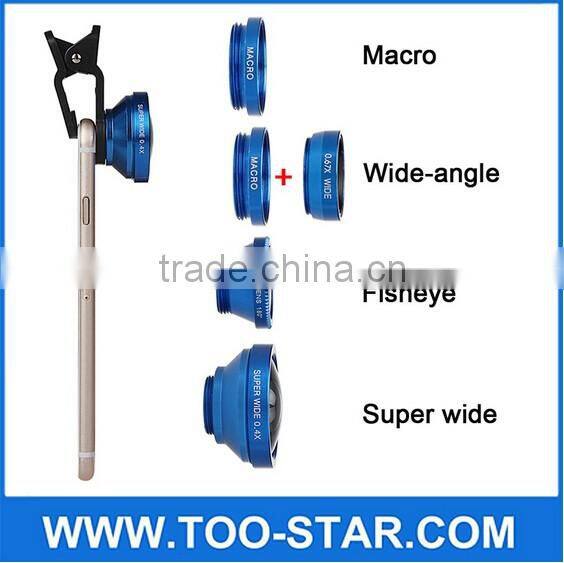 2016 Newest 195 degree super Fisheye lens with magnetic optical camera lens mobile phone mini lens