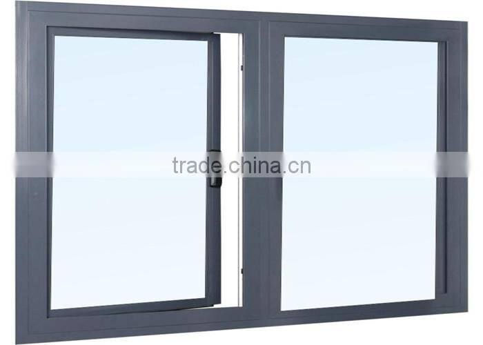 Europe Standard Modern Swing Aluminum Profile Quartz Glass Window