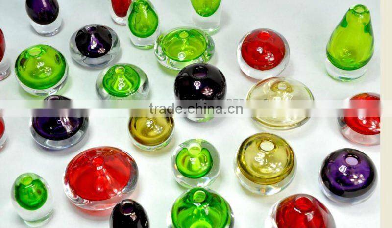 HAND BLOWN GREEN COLOR 30-500ML FRAGRANCES AROMA GLASS DIFFUSER BOTTLE