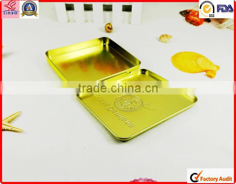 factory sale rectangular custom smoke metal tin