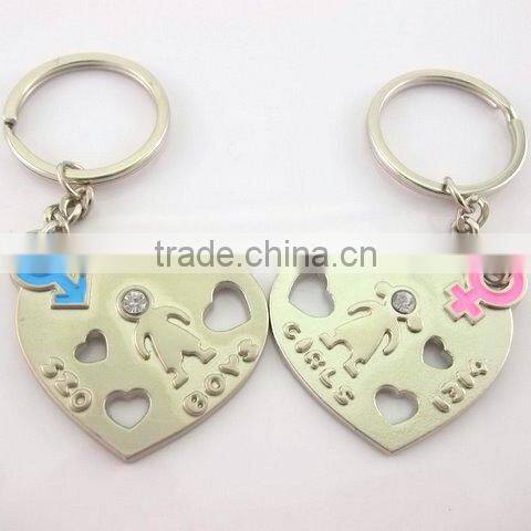 Love metal heart key ring for you