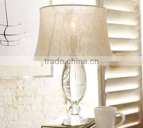 elegant crystal bedside table lamp