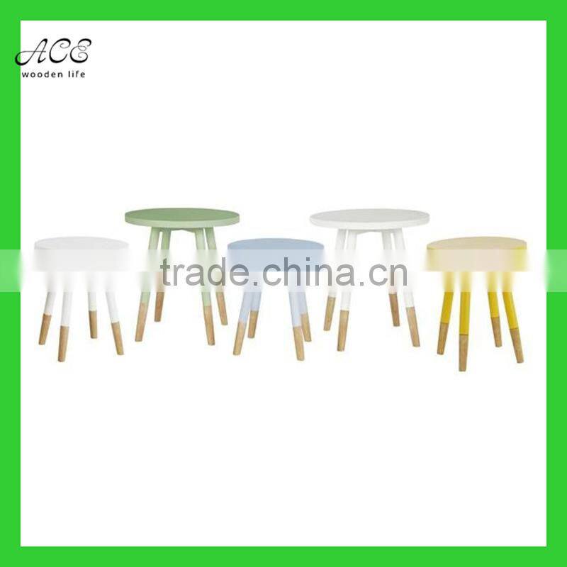 custom wooden stool/solid wood stool/custom color stool