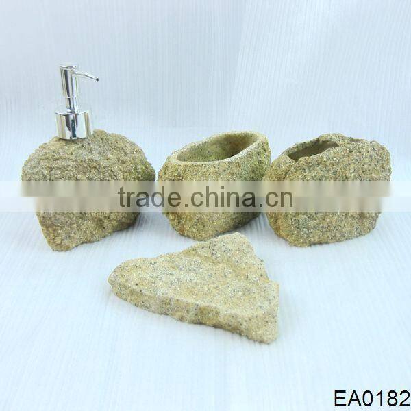 Newly produced sandstone bathroom sets from OEM for factory wholesale and promotion