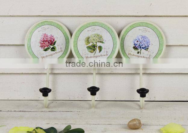 Hot Sale paper decal Metal hanging round pot hooks for home decor