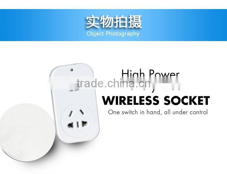 Battery-free Kinetic Energy Wireless Remote control Power Socket