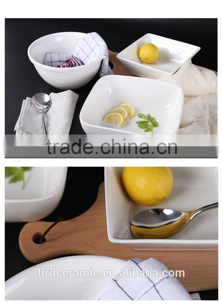 1600ml White ceramic/porcelain/new style big size dinnerware /tableware sala bowl