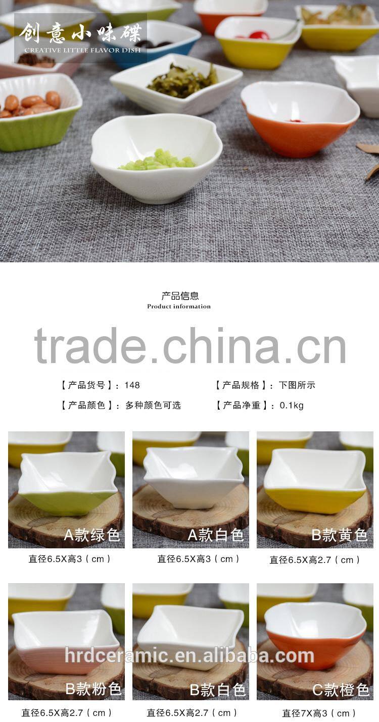 High quality soup bowls Stocked bakeware white ceramic popcorn bowl