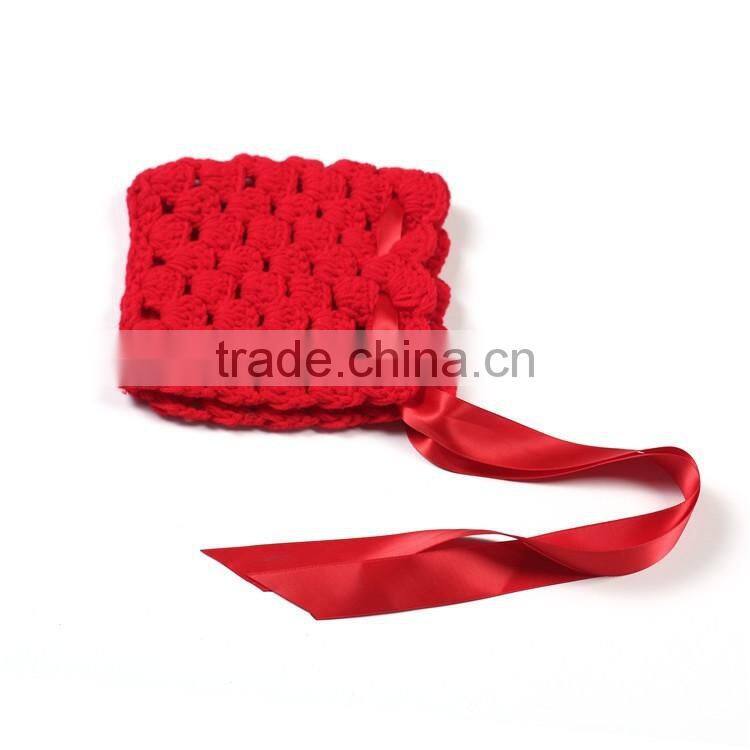 Cute Red Triangle Hat Newborn Crochet Outfits Baby Hat Baby Cap Newborn Photography Props All For Child Clothing and Accessories