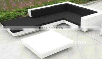 Husen White Outdoor Garden Rattan Sofa Set