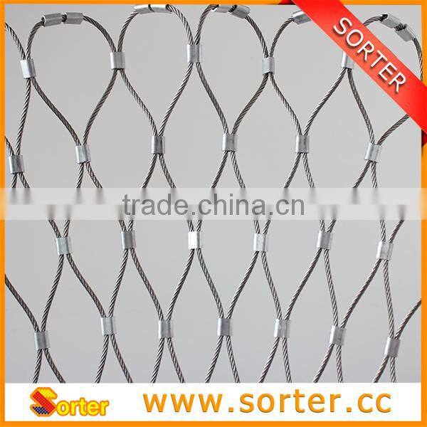 stainless steel woven aviary or zoo security mesh