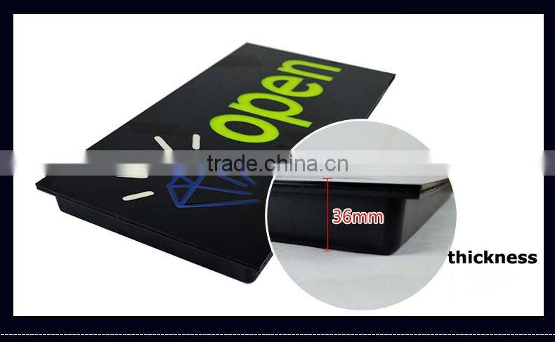 Power bank wireless led resin coffee sign board/ open sign board