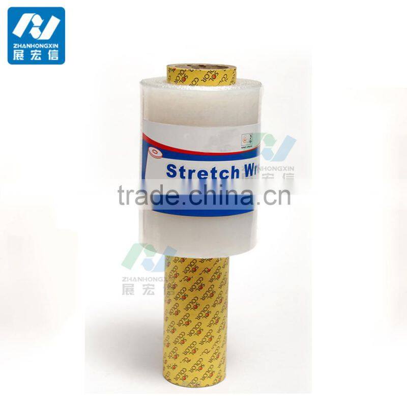 wrapping pallet film,mini roll transparent stretch film