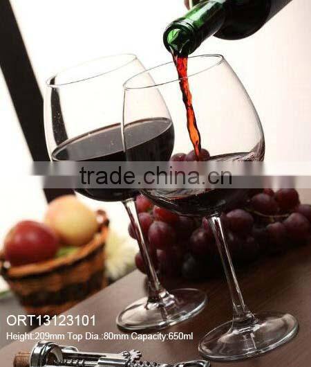 650ml red wine glass,21oz crystal red wine glass