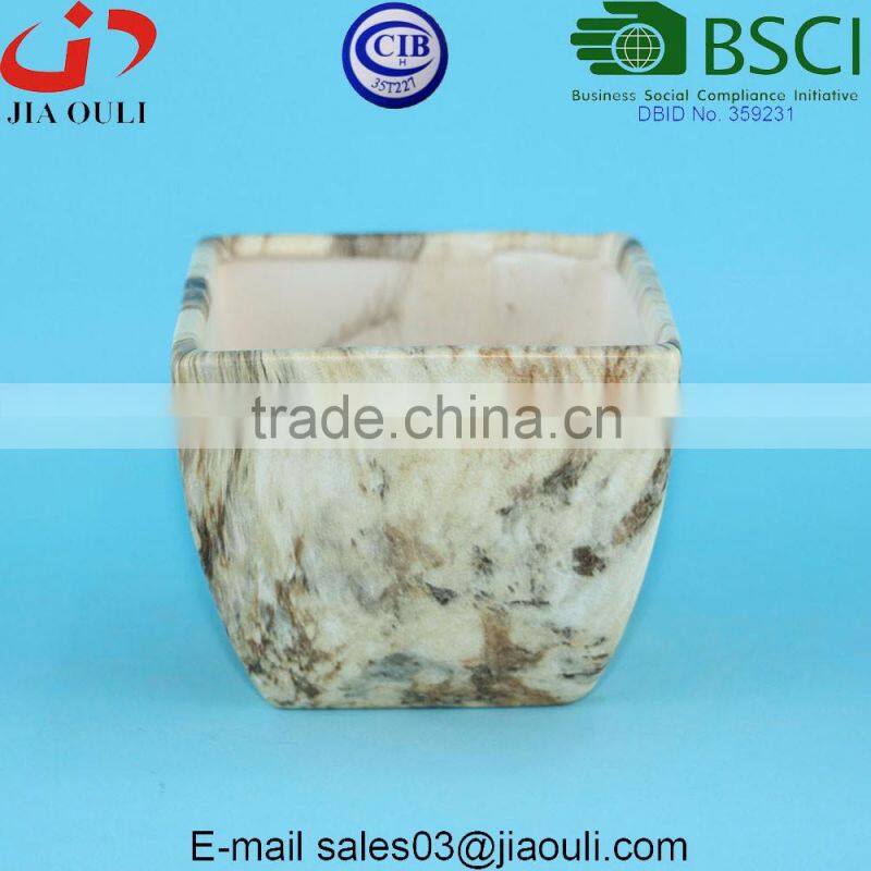 Dolomite material Biodegradable planter Small Ceramic planter for Succulent Plants