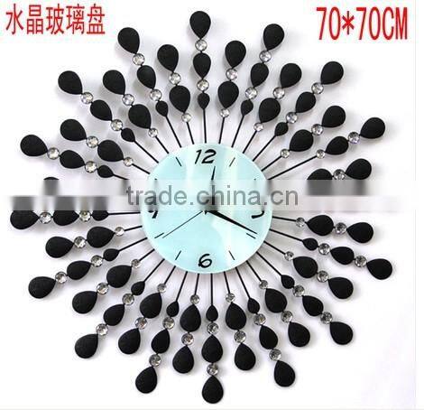 Flower metal wall digital clock (ghz-31)