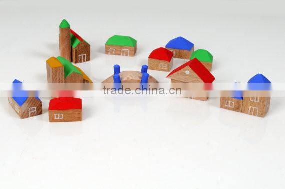 Wooden miniature houses