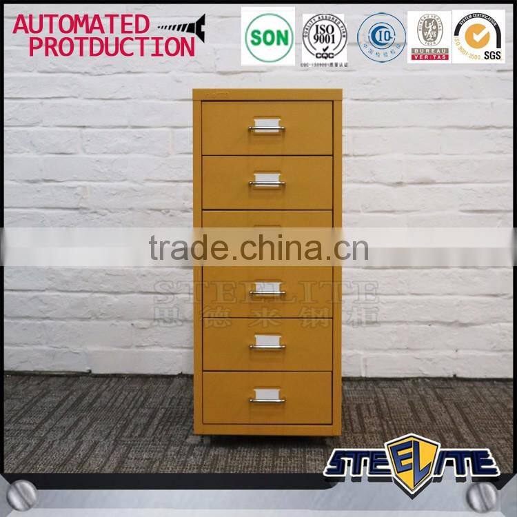 Lightweight metal cabinet 6 drawer steel filing cabinet
