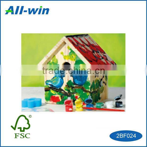 Garden pets feeders DIY Pine wood FSC bird house