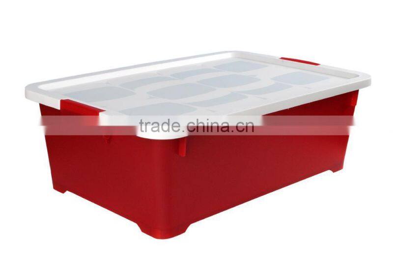 35L plastic storage Box / Finishing Box with cover and lock