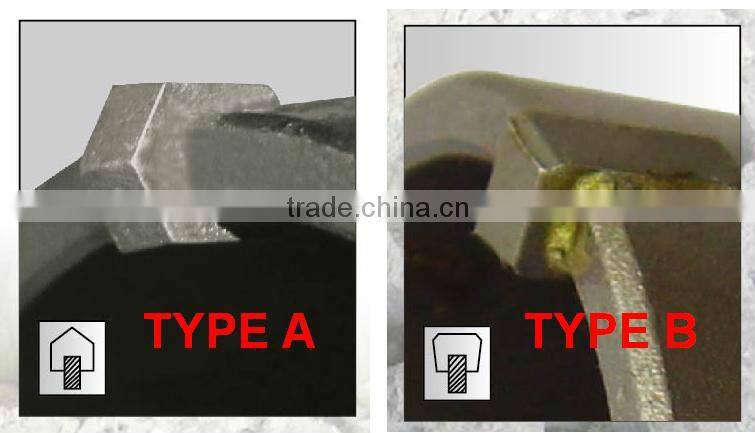 TCT tungsten carbide tipped hole saw for drill holes on concrete cement brick or others